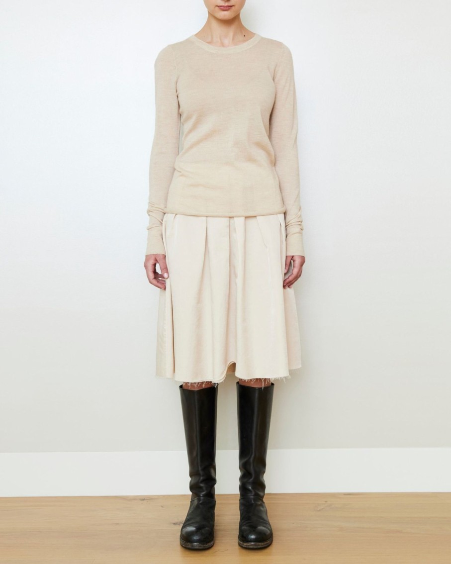 Women Brazeau Tricot Skirts | Brazeau Tricot Roses Skirt Tea Dip