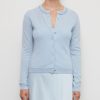 Women Brazeau Tricot Sweaters | Brazeau Tricot Grace Sweater Chambray