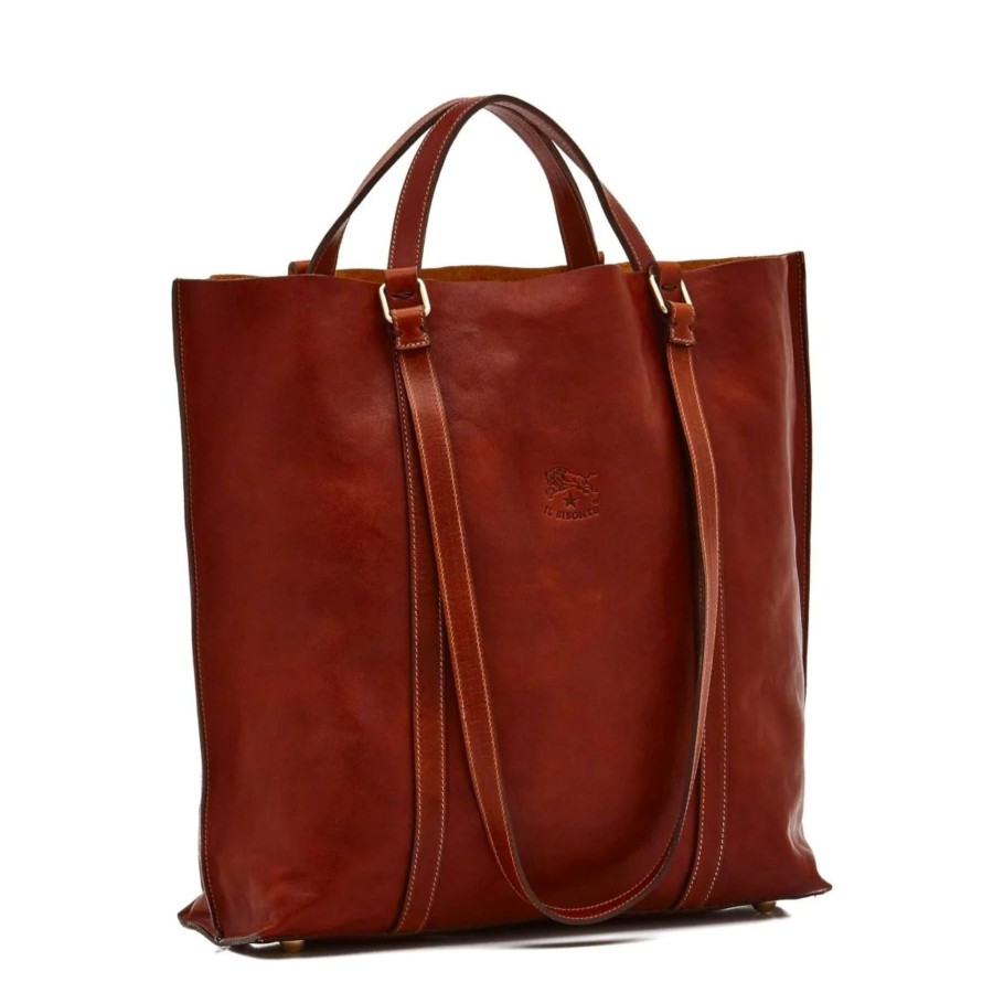 Women Il Bisonte Bags | Il Bisonte Vintage Tote Bag Seppia