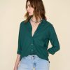 Women Xirena Shirts & Tops | Xirena Beau Shirt Dark Forest