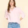 Women Xirena Shirts & Tops | Xirena Beau Shirt Pink Dew