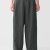 Women Pas De Calais Pants | Pas De Calais Linen Twill Wide Pants Khaki