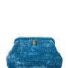 Women Marian Paquette Bags | Marian Paquette Liette Velvet Clutch Teal