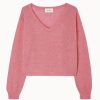Women American Vintage Sweaters | American Vintage Razpark Sweater Rose Bonbon